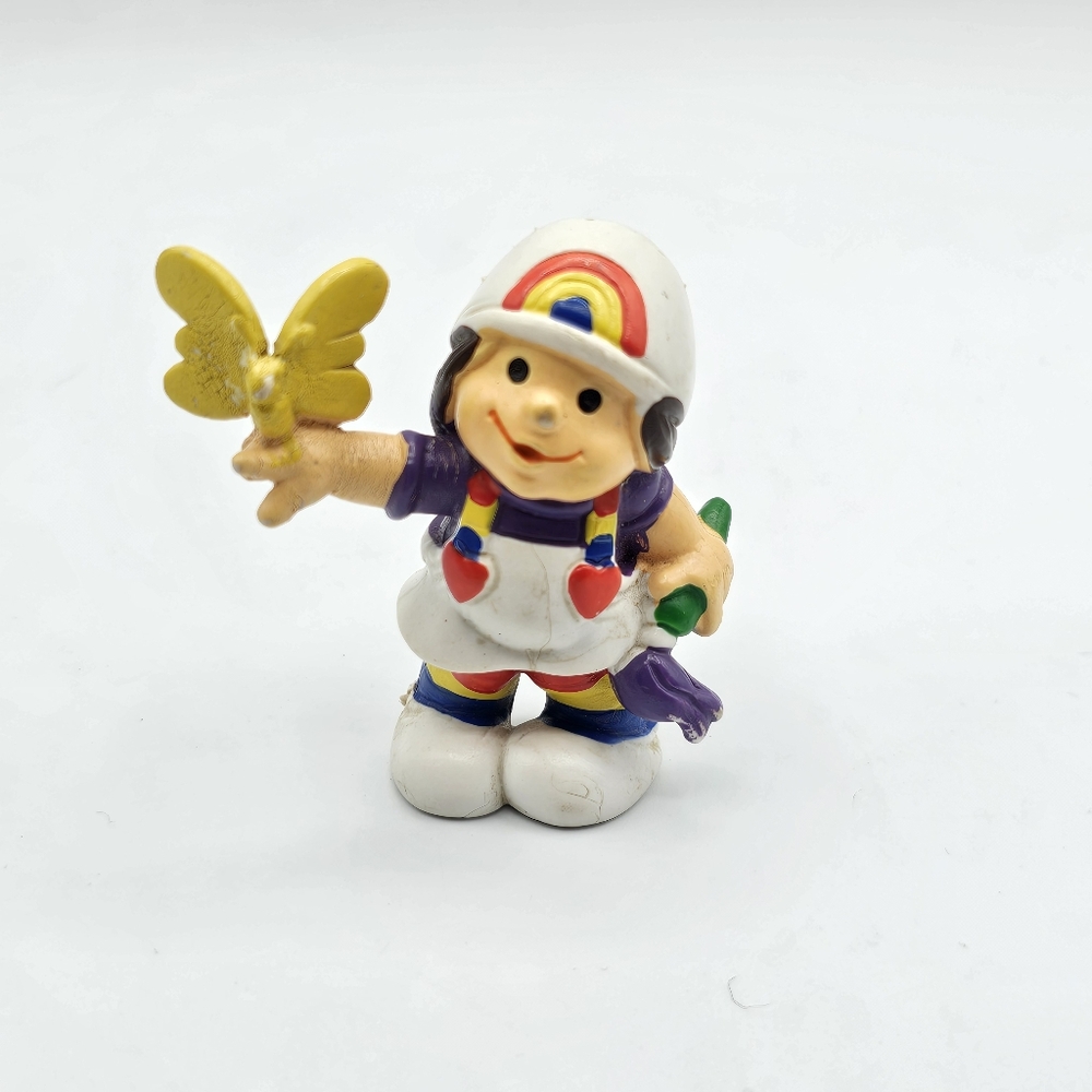 VINTAGE ~ W. Berrie ~ Rainbow Kids ~ Painter Fig. in Purple ~ Portugal  ~ 1980